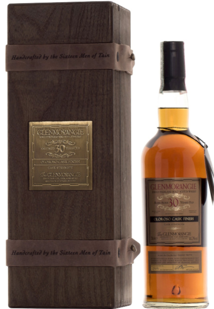 WHISKY GLENMORANGIE RARE AGED 30 Y. O. cl. 70 - CASSA LEGNO