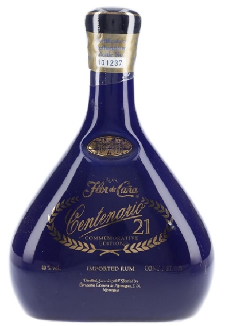 RUM FLOR DE CANA CENTENARIO 21 - 15 Y.O. cl. 70