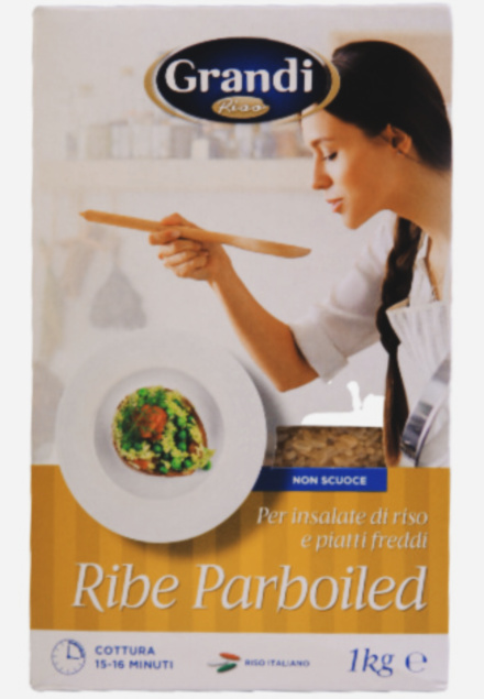 RISO GRANDI RIBE PARBOILED SOTTOVUOTO IN AST. Kg 1