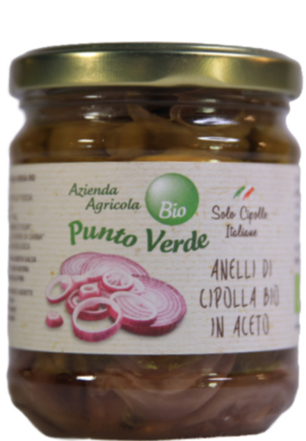 ANELLI DI CIPOLLA IN ACETO BALSAMICO PUNTO VERDE BIO gr. 150