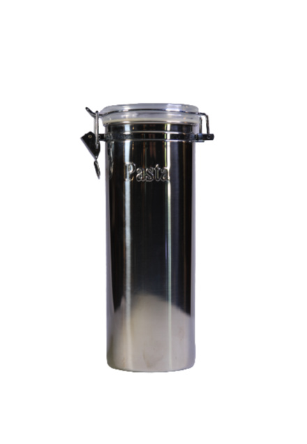 BARATTOLO CILINDRICO PER PASTA ACCIAIO INOX
